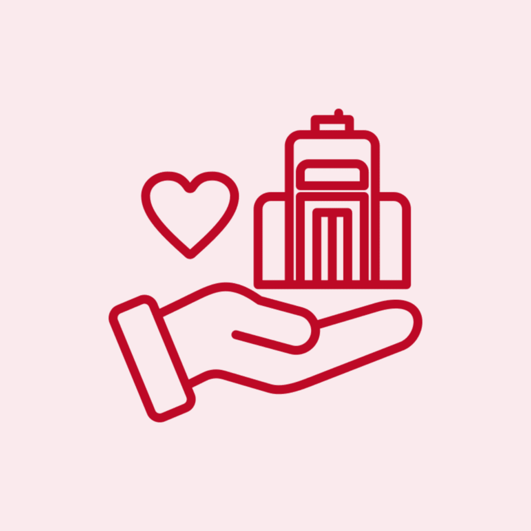 City care symbol with heart
