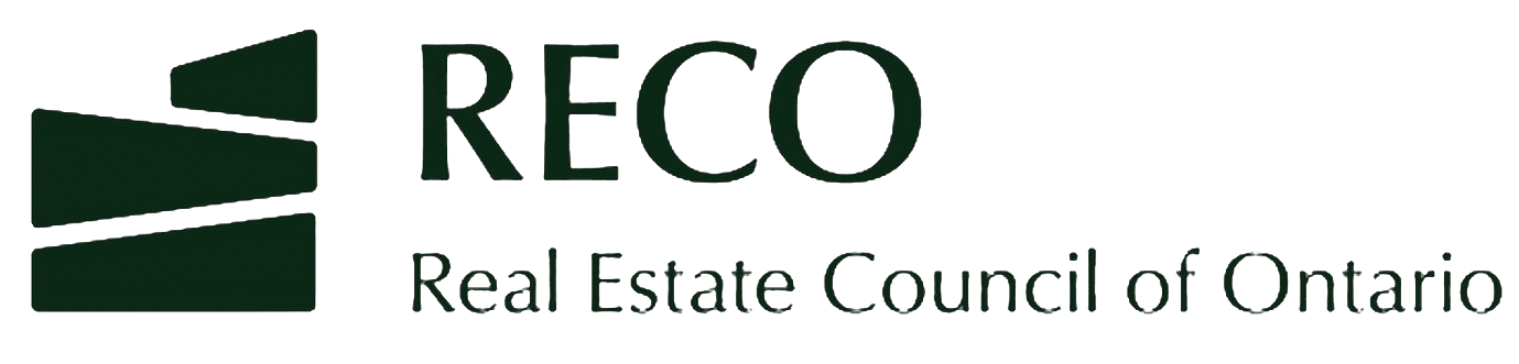 RECO logo, Real Estate Council of Ontario.